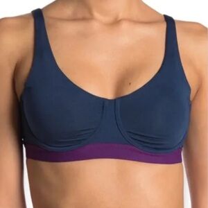 Natori Navy and Plum Bra